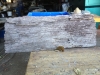 Raw timber slab used to mount Cutting Relief